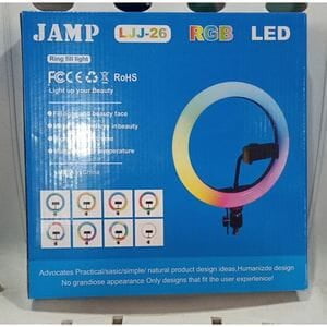 10 INCHES RGB RING LIGHT WITH A TRIPOD STAND 10 INCHES RGB RING LIGHT WITH A TRIPOD STAND