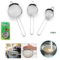 STAINLESSS STEEL STRAINER STAINLESS STEEL SIEVE 3PIECE PER SET STAINLESSS STEEL STRAINER STAINLESS STEEL SIEVE 3PIECE PER SET