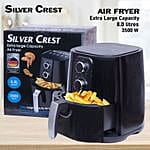 SILVER CREST LARGE CAPACITY AIR FRYER 8LITRES