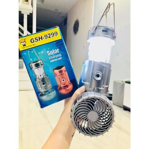 Solar Camp Light With Fan Small Solar Camp Light With Fan Small