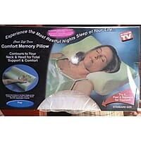 COMFORT MEMORY PILLOW TOTAL SUPPORT FOR HEAD AND NECK COMFORT MEMORY PILLOW TOTAL SUPPORT FOR HEAD AND NECK