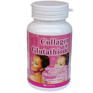 COLLAGEN + GLUTATHIONE ANTI AGING SKINT LIGHTENINGSUPPLEMENT - 100 CAPSULES COLLAGEN + GLUTATHIONE ANTI AGING SKINT LIGHTENINGSUPPLEMENT - 100 CAPSULES