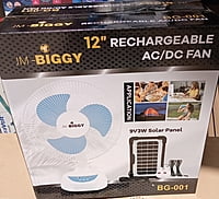 JM-BIGGY 12 INCHES SOLAR / ELECTRIC RECHARGEABLE AC/DC TABLE FAN JM-BIGGY 12 INCHES SOLAR / ELECTRIC RECHARGEABLE AC/DC TABLE FAN
