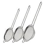 STAINLESSS STEEL STRAINER STAINLESS STEEL SIEVE 3PIECE PER SET STAINLESSS STEEL STRAINER STAINLESS STEEL SIEVE 3PIECE PER SET