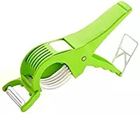 2IN1 VEGETABLES & FRUITS CUTTER/SLICER WITH PEELER. 2IN1 VEGETABLES & FRUITS CUTTER/SLICER WITH PEELER.