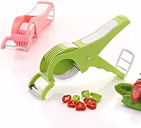 2IN1 VEGETABLES & FRUITS CUTTER/SLICER WITH PEELER. 2IN1 VEGETABLES & FRUITS CUTTER/SLICER WITH PEELER.