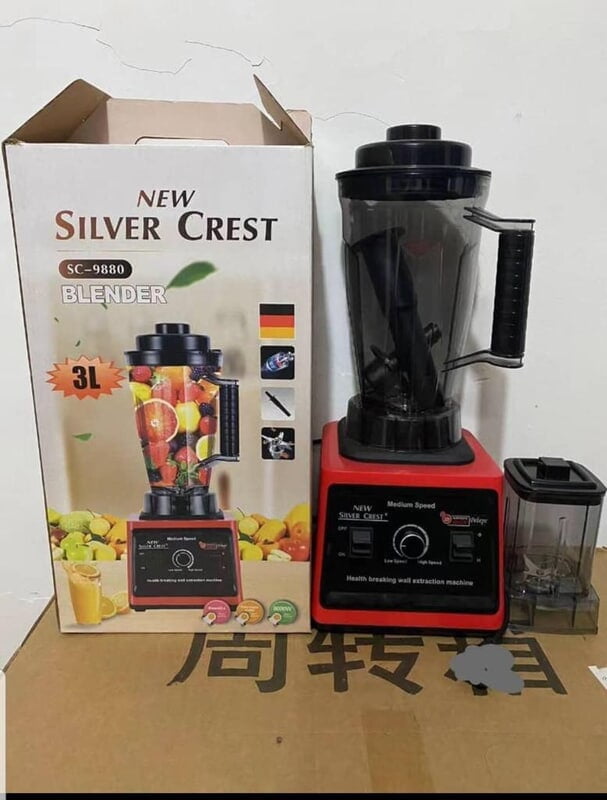 Silver Crest Blender 3L + 1cup 8000W Silver Crest Blender 3L + 1cup 8000W