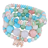 BOHEMIAN 4IN1 ELASTIC BEADED BRACELET BOHEMIAN 4IN1 ELASTIC BEADED BRACELET