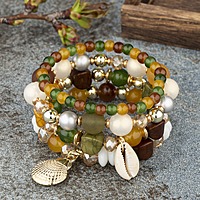 BOHEMIAN 4IN1 ELASTIC BEADED BRACELET BOHEMIAN 4IN1 ELASTIC BEADED BRACELET