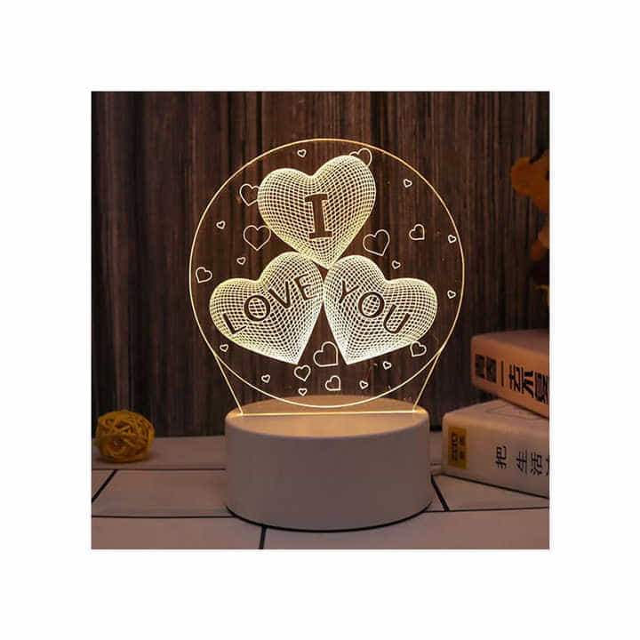 I LOVE U - ROMANTIC LOVE 3D ACRYLICLED LAMP GIFT ITEM I LOVE U - ROMANTIC LOVE 3D ACRYLICLED LAMP GIFT ITEM
