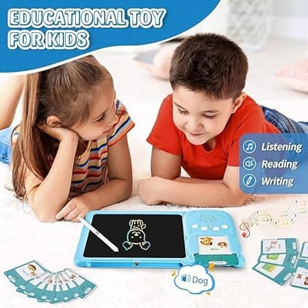 Talking Flash Cards with LCD Writing Tablet Talking Flash Cards with LCD Writing Tablet
