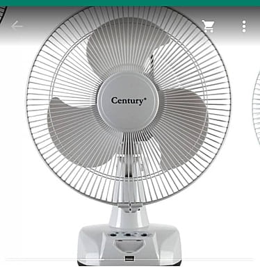 CENTURY 12INCHES ELECTRIC RECHARGEABLE  TABLE FAN