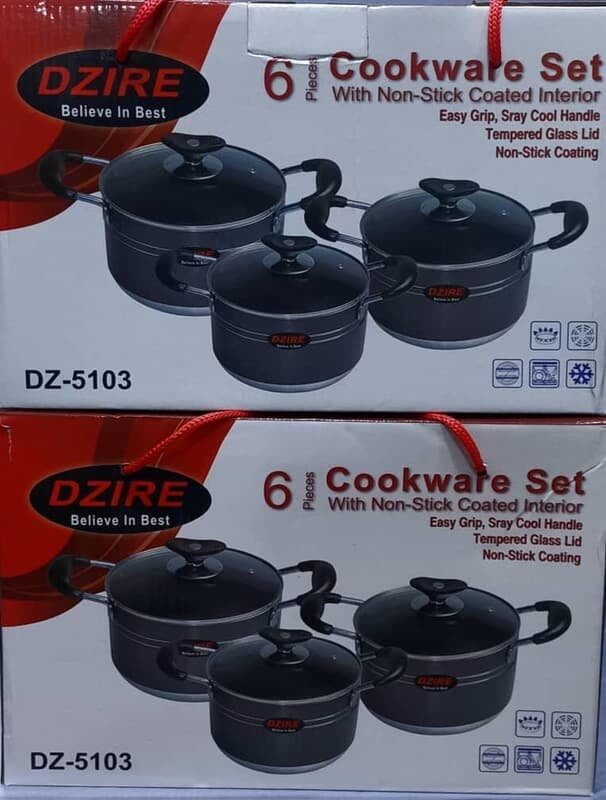 DZIRE 3 POTS SET - SIZES 20, 22 & 24CM DZIRE 3 POTS SET - SIZES 20, 22 & 24CM
