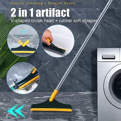 Floor corners cleaning brush