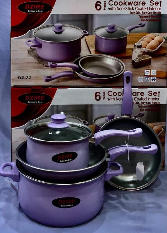 6 PIECES COOKWARE SET OF POTS FRY PAN INCLUSIVE 6 PIECES COOKWARE SET OF POTS FRY PAN INCLUSIVE