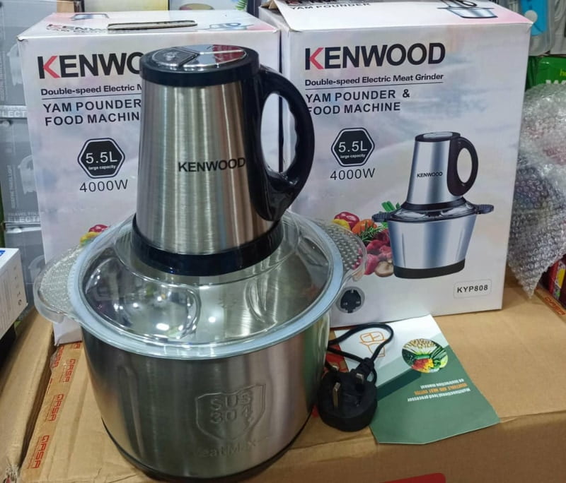 KENWOOD YAM POUNDER FOOD PROCESSOR 5.5lITRE - 4000W KENWOOD YAM POUNDER FOOD PROCESSOR 5.5lITRE - 4000W