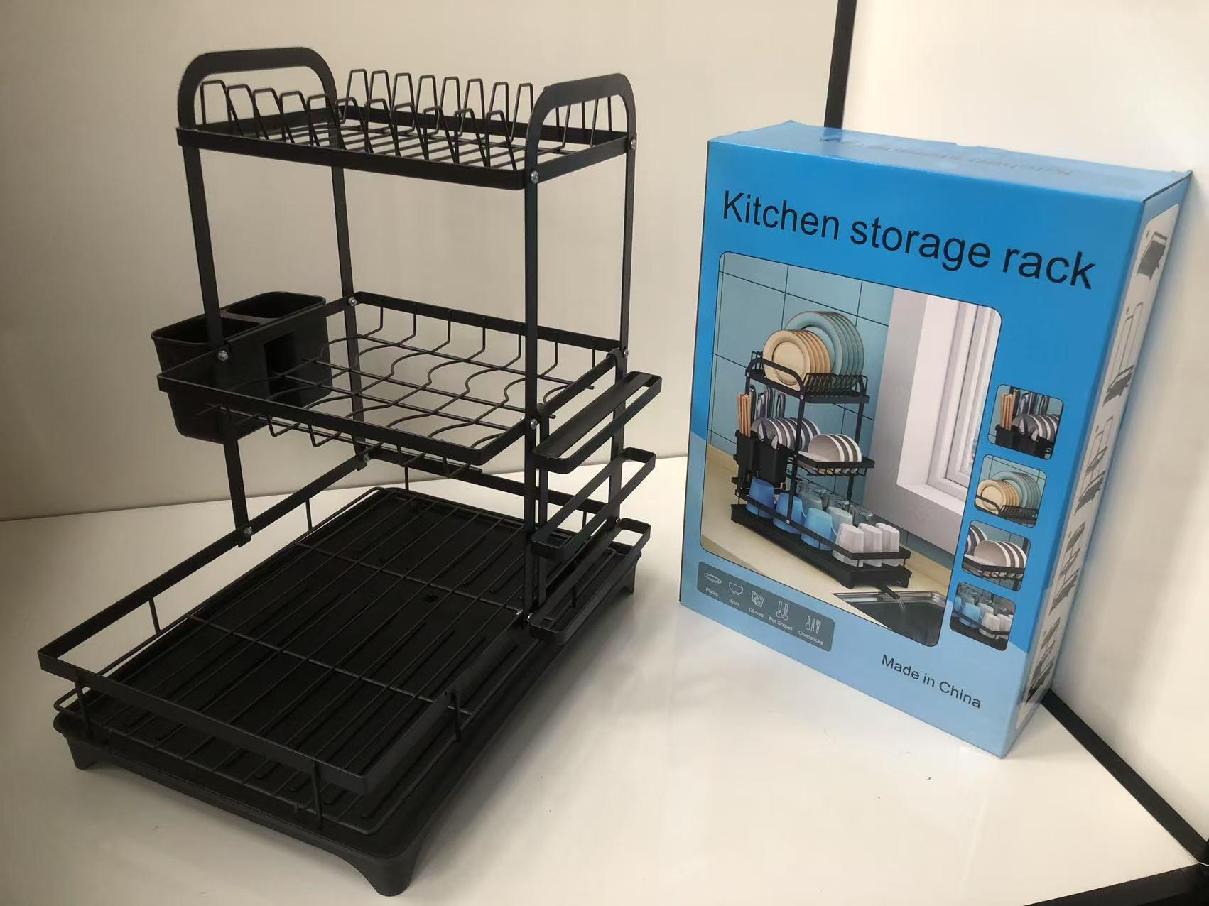 3 LAYERS KITCHEN STORAGE RACK PLATE RACK DISH RACK