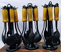 6PCS COOKING SPOON COOKWARE WITH STAND 6PCS COOKING SPOON COOKWARE WITH STAND