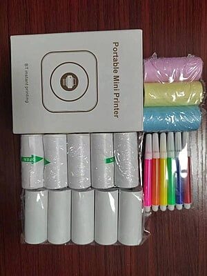 PORTABLE MINI PPRINTER WITH FULL ACCESSORIES
