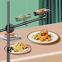 OVERHEAD TRIPOD STAND FOR MOBILE PHONES WITH RING LIGHT OVERHEAD TRIPOD STAND FOR MOBILE PHONES WITH RING LIGHT