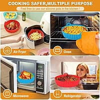 REUSABLE SILICON AIR FRYER MICROWAVE OVEN PLATE BIG SIZE REUSABLE SILICON AIR FRYER MICROWAVE OVEN PLATE BIG SIZE