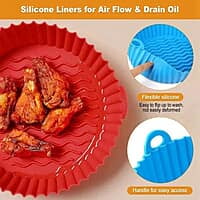 REUSABLE SILICON AIR FRYER MICROWAVE OVEN PLATE BIG SIZE REUSABLE SILICON AIR FRYER MICROWAVE OVEN PLATE BIG SIZE