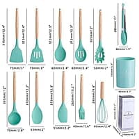 12 PIECES SILICONE COOKWARE COOKING SPOON UTENSILS 12 PIECES SILICONE COOKWARE COOKING SPOON UTENSILS
