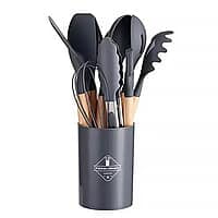 12 PIECES SILICONE COOKWARE COOKING SPOON UTENSILS 12 PIECES SILICONE COOKWARE COOKING SPOON UTENSILS