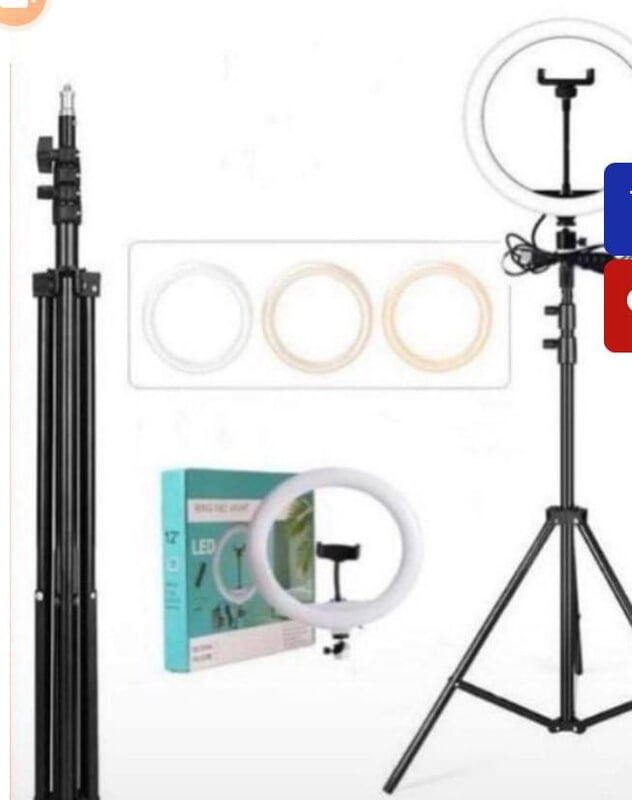 12Inches Ring Light With Phone Holder and Tripod Stand 12Inches Ring Light With Phone Holder and Tripod Stand