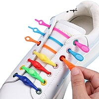 SILICON ELASTIC SHOE LACE SHOE BUCKLE FOR ADULTS & KIDS 12PCS PER PACK SILICON ELASTIC SHOE LACE SHOE BUCKLE FOR ADULTS & KIDS 12PCS PER PACK