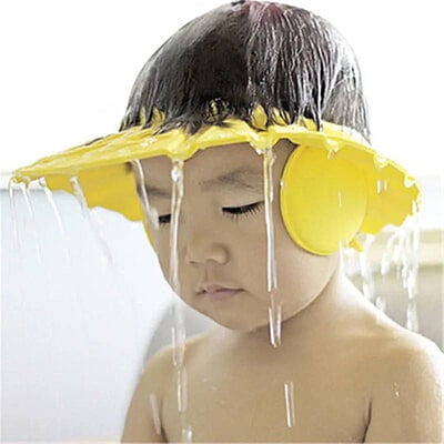 Adjustable Baby Eye Protector Swim / Bath  Cap