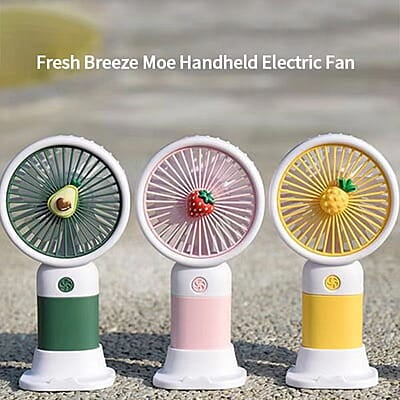 FRESH BREEZE RECHARGEABLE  HANDHELD DESKTOP FAN