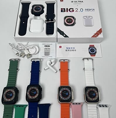 ULTRA 2.0 SMART WATCH WITH WIDER SCREN AND EAR POD