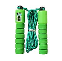 PROFESSIONAL SKIPPING ROPE WITH ELECTRONIC COUNTER - 2.4M LENGTH PROFESSIONAL SKIPPING ROPE WITH ELECTRONIC COUNTER - 2.4M LENGTH