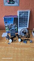 DURAVOLT SOLAR POWER PACK / GENERATOR WITH SOLAR PANEL, FAN AND 2 BULBS DURAVOLT SOLAR POWER PACK / GENERATOR WITH SOLAR PANEL, FAN AND 2 BULBS
