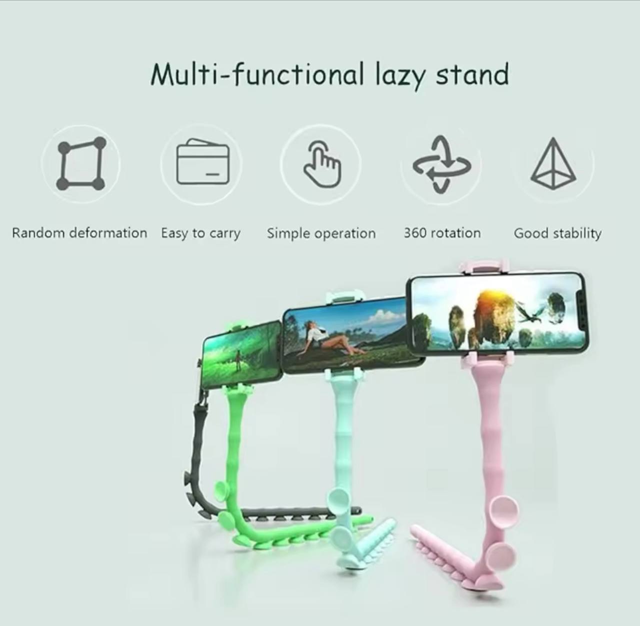 OCTOPUS LAZY PHONE HOLDER 360⁰ ROTATING PHONE HOKDER OCTOPUS LAZY PHONE HOLDER 360⁰ ROTATING PHONE HOKDER
