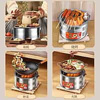 PROTABLE CHARCOAL COOK & GRILL STOVE PROTABLE CHARCOAL COOK & GRILL STOVE