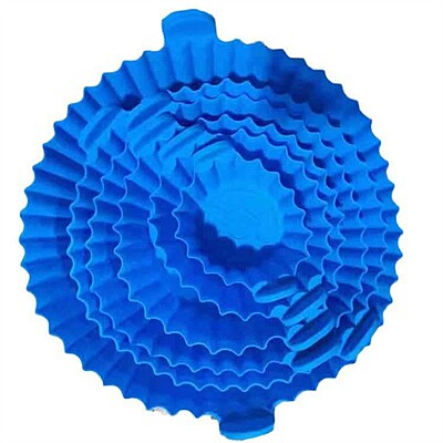 5 PIECES SILICONE AIR FRYER PLATE BIG SIZE AIR FRYER BOWL - REUSABLE