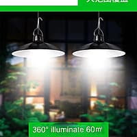 OUTDOOR/INDOOR SOLAR POWER STORAGE WITH TWO CHANDELIER WATER PROOF LIGHTS WITH SOLAR PANEL OUTDOOR/INDOOR SOLAR POWER STORAGE WITH TWO CHANDELIER WATER PROOF LIGHTS WITH SOLAR PANEL