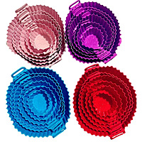 5 PIECES SILICONE AIR FRYER PLATE BIG SIZE AIR FRYER BOWL - REUSABLE 5 PIECES SILICONE AIR FRYER PLATE BIG SIZE AIR FRYER BOWL - REUSABLE