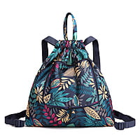 FOLDABLE FLORAL PRINTS BACK BAG FLORAL NAP SACK FOLDABLE FLORAL PRINTS BACK BAG FLORAL NAP SACK