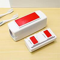 TOOTH PASTE DISPENSER WITH STORAGE FOR TOOTH BRUSHES TOOTH PASTE DISPENSER WITH STORAGE FOR TOOTH BRUSHES