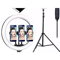 14Inches Ring Light With 3 Phone Holders and Tripod Stand 14Inches Ring Light With 3 Phone Holders and Tripod Stand
