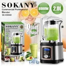 SOKANY SOUNDPROOF PROFESSIONAL COMMERCIAL INDUSTRIAL BLENDER -8000W SOKANY SOUNDPROOF PROFESSIONAL COMMERCIAL INDUSTRIAL BLENDER -8000W